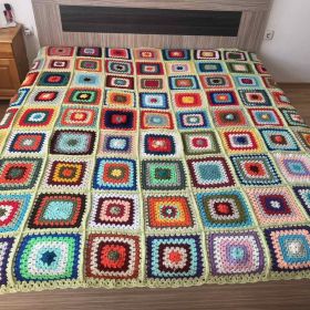 Ръчно плетено одеяло за спалня