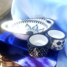 Интериорен комплект синя керамика