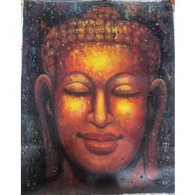 Авторска, маслена картина на Буда