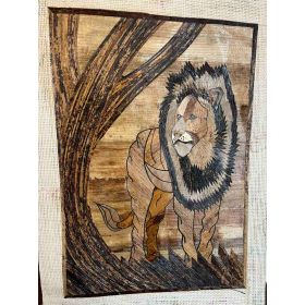 Картина на лъв, царят на животните