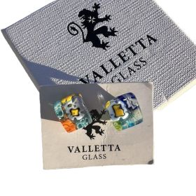 Обеци от цветно стъкло