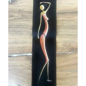 Изкушение - Картина батик на африканска красавица