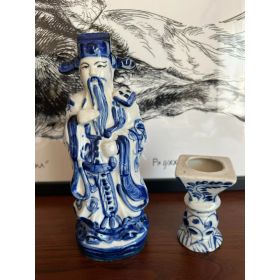 Комплект синя керамика, пламъкът на успеха