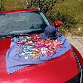 Копринен шал, приказни цветя