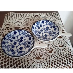 Рисуван керамичен комплект от два апетайзера