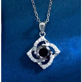 Цветето на живота -Сребърно колие с мойсанит