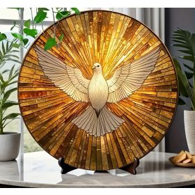 Цветно пано, витраж, Гълъбът на мира