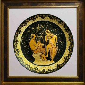 Картина, рисувана керамика "Музиката на Орфей"