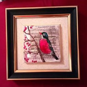 Картина, рисувана керамика, Любовна песен