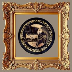 Ръчно рисуван порцелан, златен варак