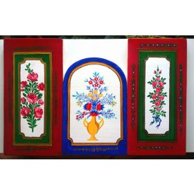 Триптих картини алафрангата "Любов, Изобилие, Изящество"