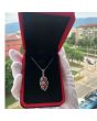 Уникално сребърно колие, филигран с маркезити