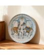 Ръчно рисувана керамична чиния с коне