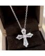Колие с кръст от цирконий
