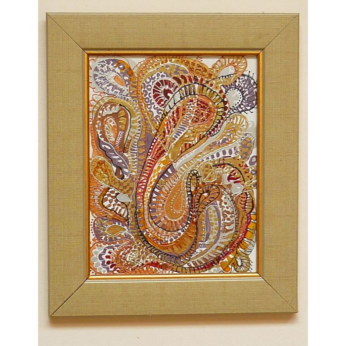 Картина, рисувана керамика- Лабиринт 3 
