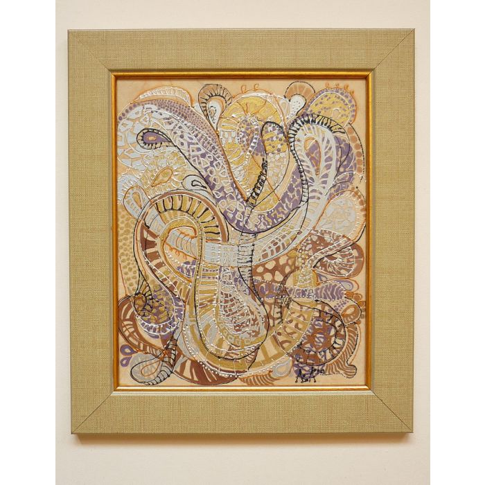 Картина, рисувана керамика, Лабиринт
