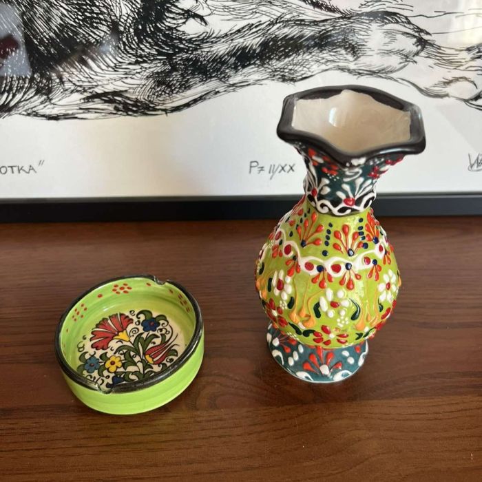 Комплект зелена керамика