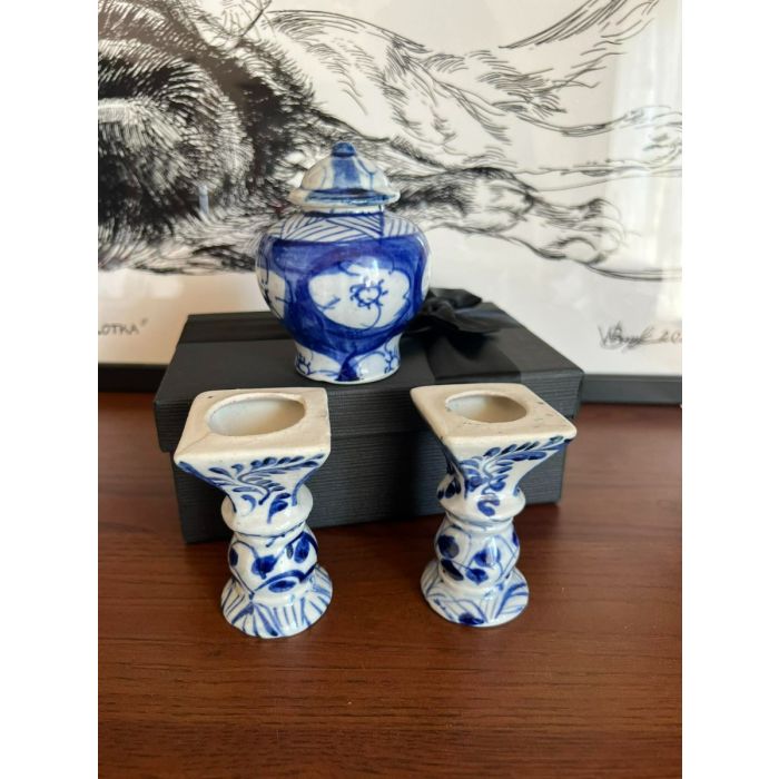 Интериорен комплект, синя керамика