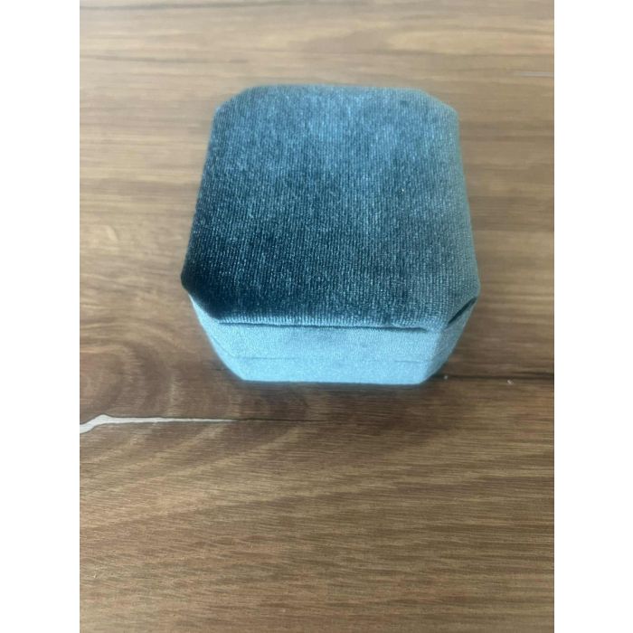 Луксозна кадифена кутия за бижута, тюркоаз