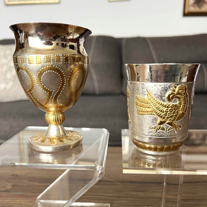 Сребърен комплект "Наздравица на принцесата и безсмъртния войн"