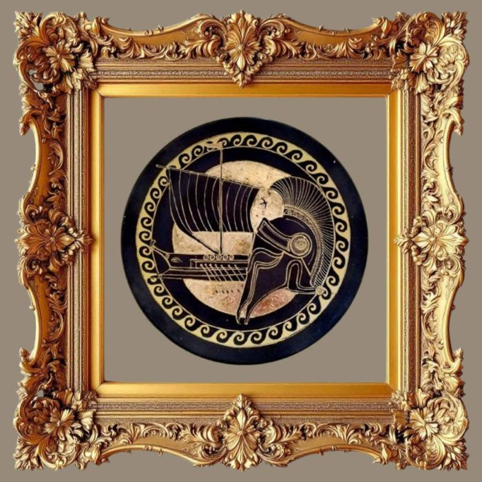 Ръчно рисуван порцелан, златен варак