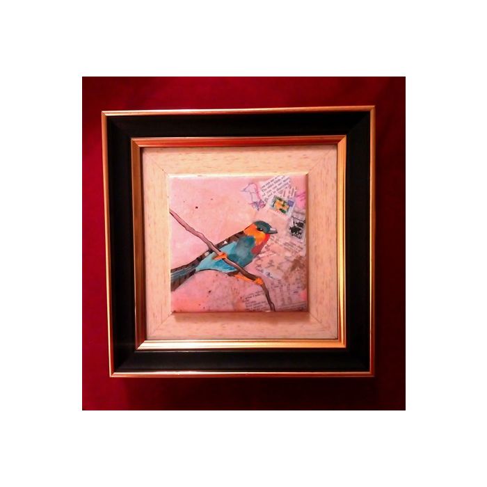 Картина, керамика, райска птица