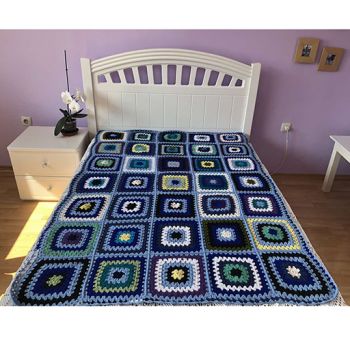 Ръчно плетено одеяло, уникат