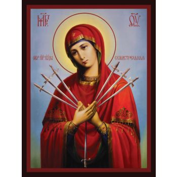 Икона на св. Богородица седемстрелна №36