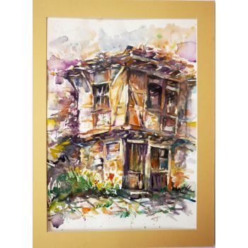 Акварел - Старата къща