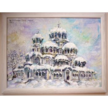 Картина с рамка -Храм паметник Александър Невски - живопис