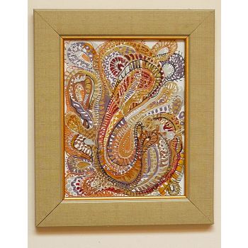 Картина, рисувана керамика- Лабиринт 3 