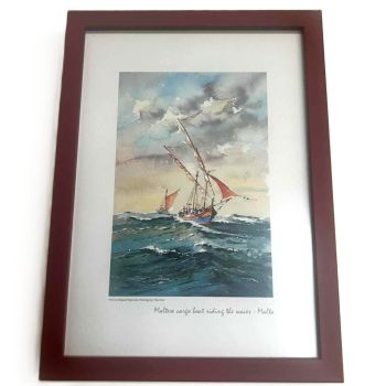 Буря в морето - репродукция на Малтийска морска картина