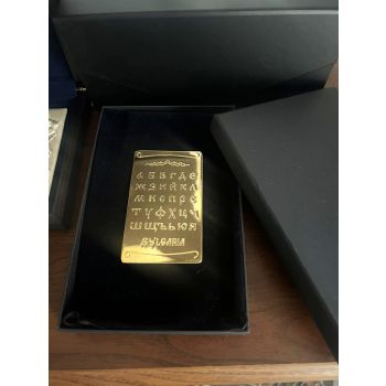 Буквите - позлатен луксозен сувенир