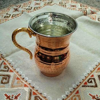 Ръчно кована бакърена чаша
