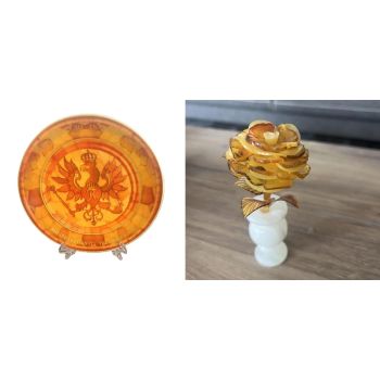 Луксозен комплект "Кехлибарено вълшебство"