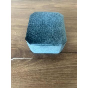 Кадифена кутия за бижута, тюркоаз