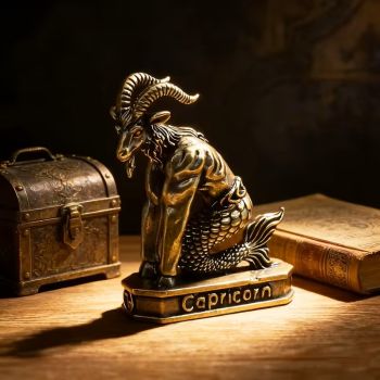 Метална фигура на зодия Козирог