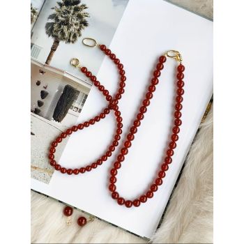 Колие от естествен ахат