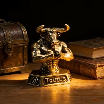 Телец - метална малка пластика