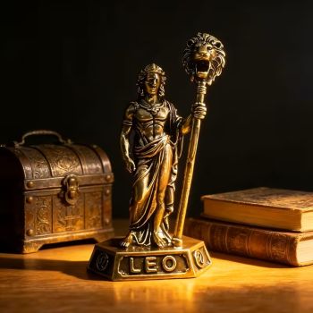 Лъв - метална малка пластика