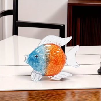 Риба, стъклена пластика, тип Мурано