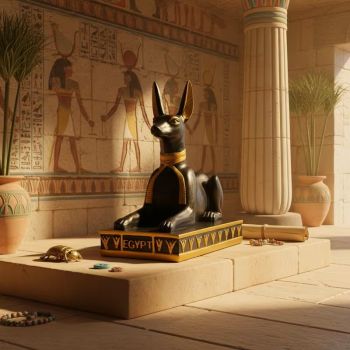 Реплика на древноегипетския бог Анубис