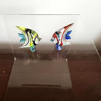 Комплект 2 бр. стъклени рибки