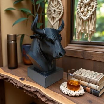 Пластика на глава на бик