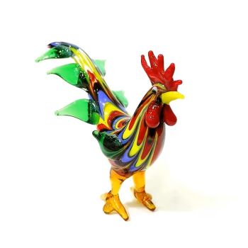 Стъклена фигурка, Мурано, Великденски петел