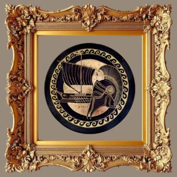 Ръчно рисуван порцелан, златен варак