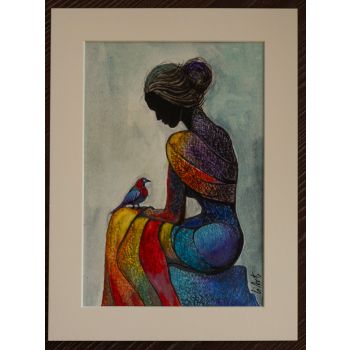 Приятелки - акварел